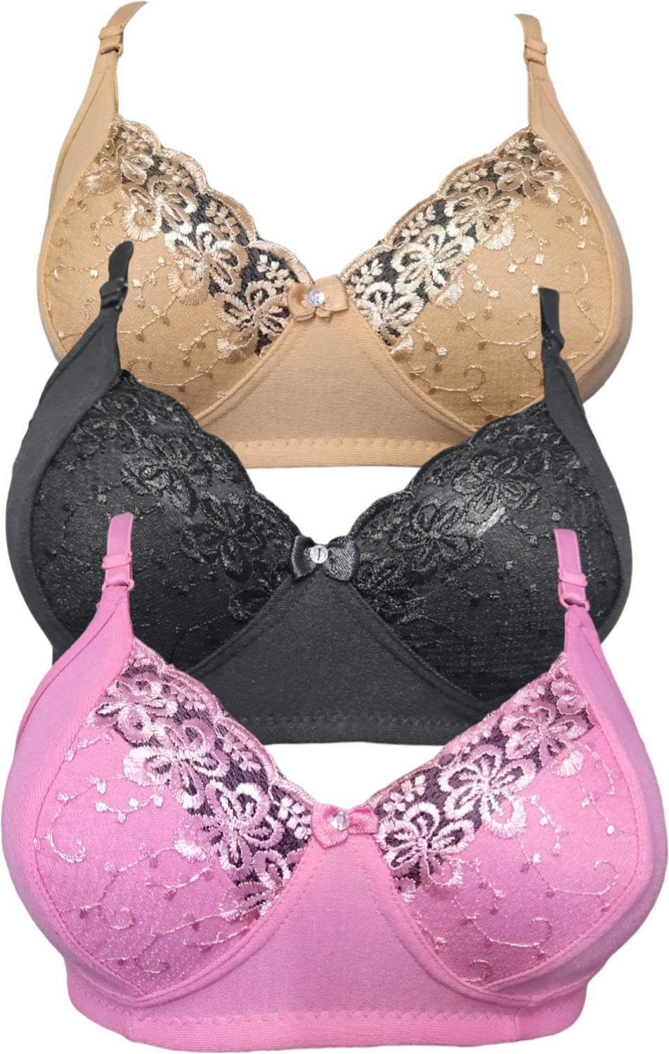 BLUE-WELL Women Full Coverage Non Padded Bra