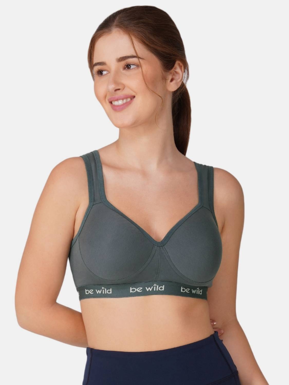 Bewild High Impact Sports Bra Women Gray