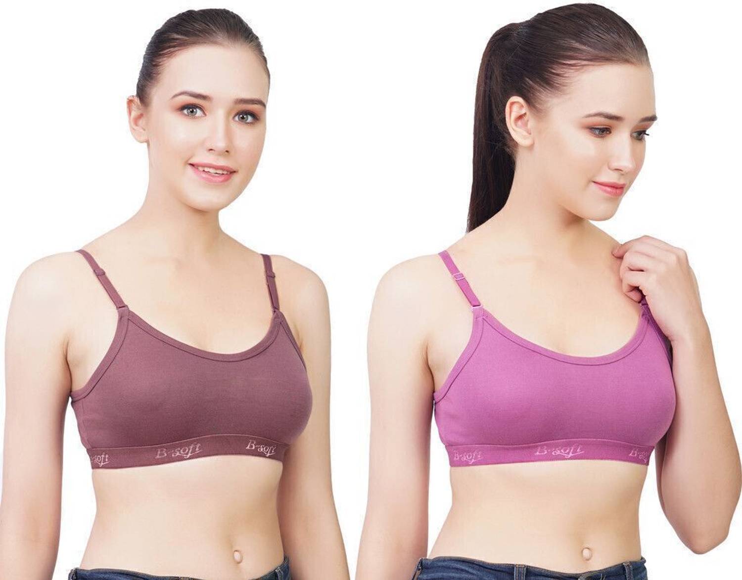B-SOFT Molded MSB-201 Sports Bra For Women Women Sports Non Padded Bra