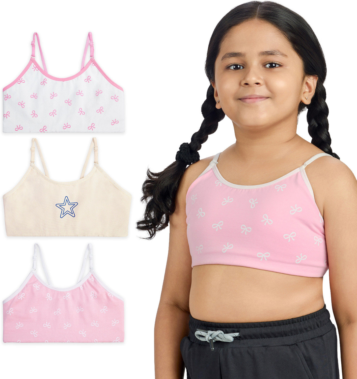 Image of YouGotPlanB TBS-BowStar-14-16 Girls Training /Beginners Non Padded Bra