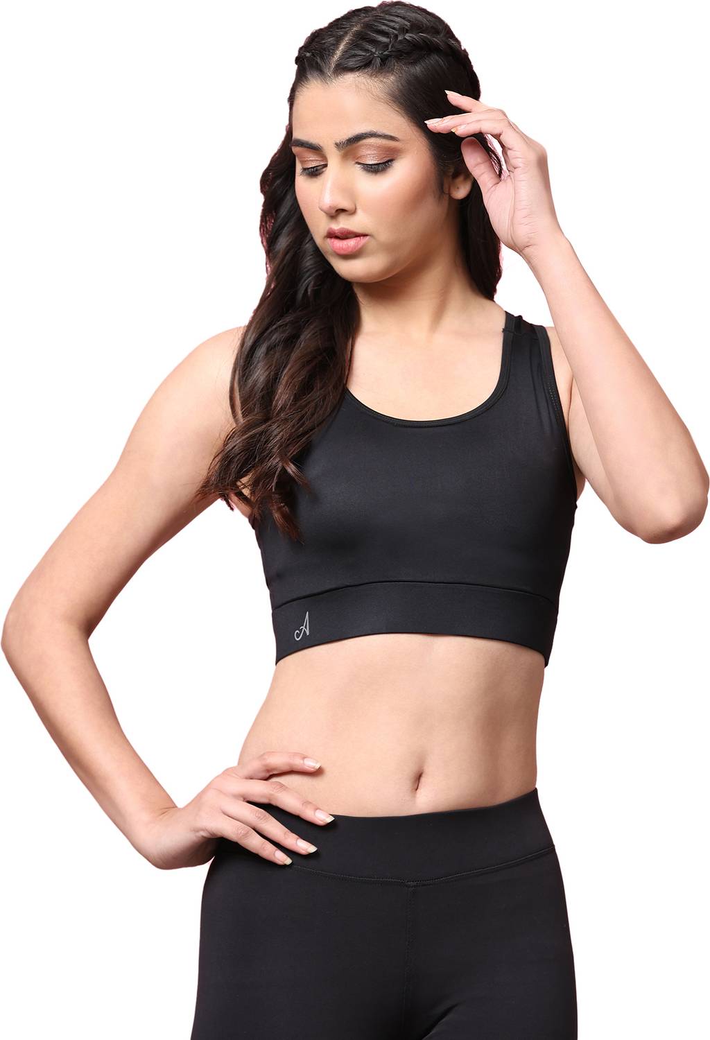 ANUSHIL ANUSHIL Women Solid Cotton 4 Way Strechable Non Wired Racer Back Sports Bra Women Sports Non Padded Bra