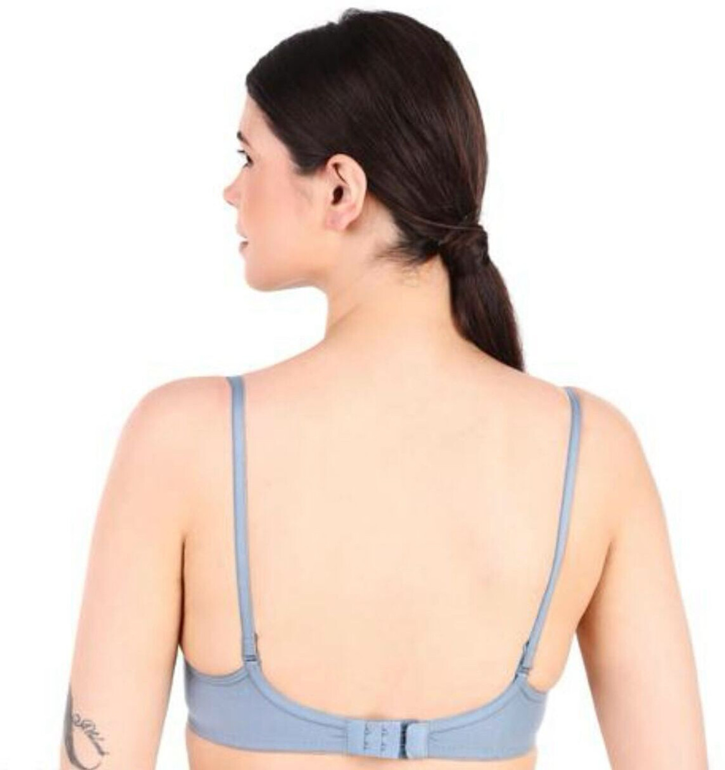Image of Wonkey Pack of 3 Women Push-up Lightly Padded Bra (Pink, Blue, Green)