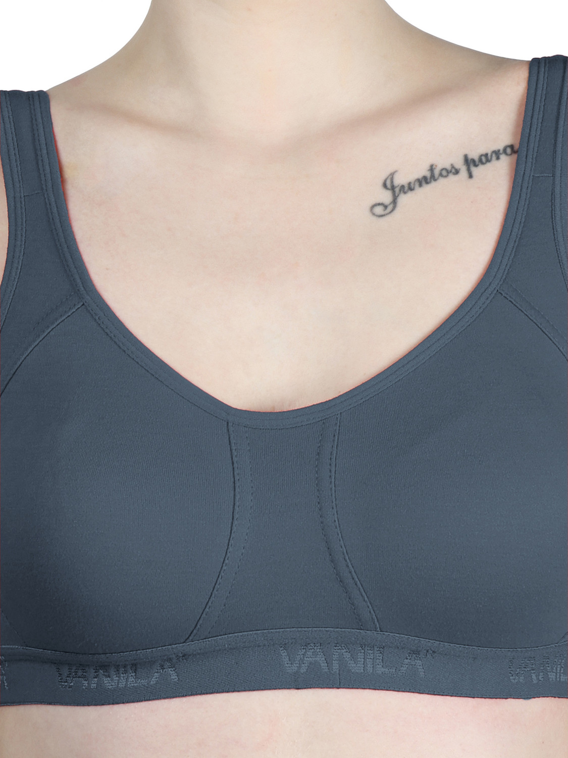 Image of Vanila Women Sports Non Padded Bra (Size 38, Pack of 3) Women Sports Non Padded Bra