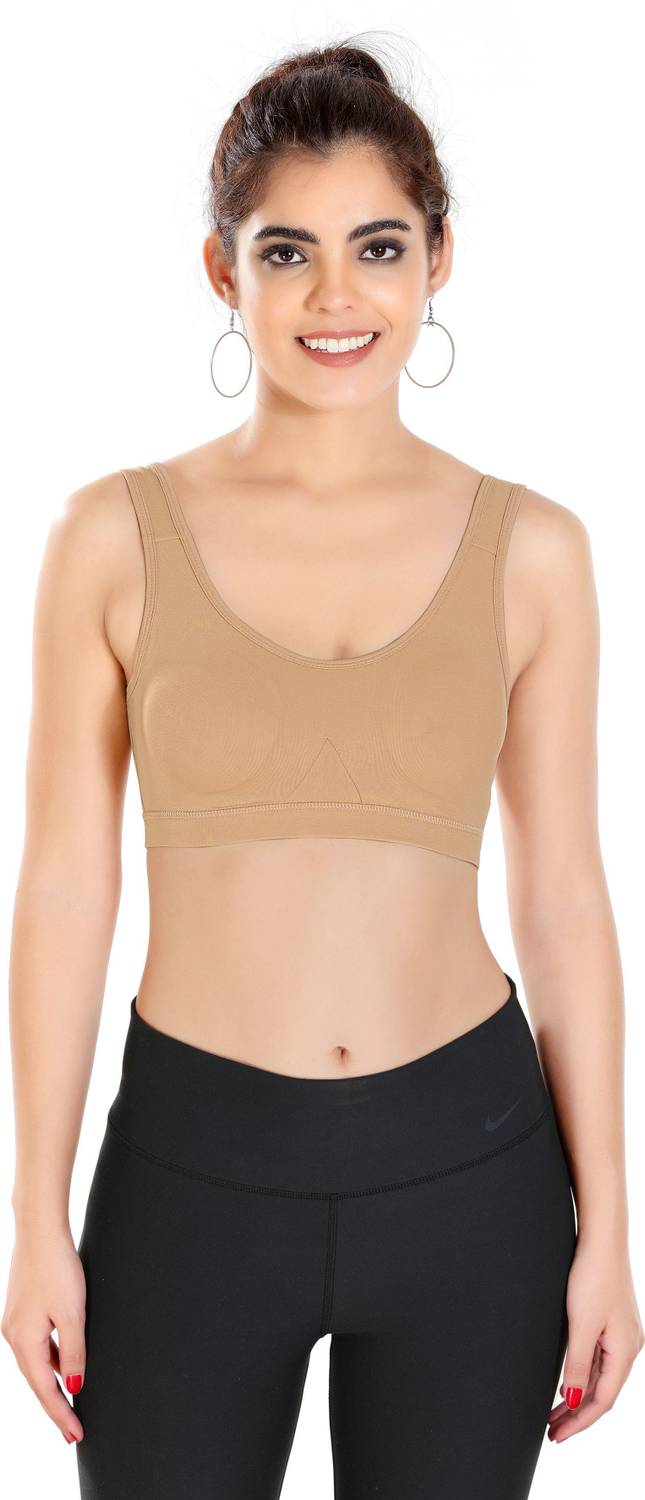 BRALUX Sports Bras For Women with Removable Pads B Cup Gym Bra Non Wired Workout Bra Women Sports Heavily Padded Bra