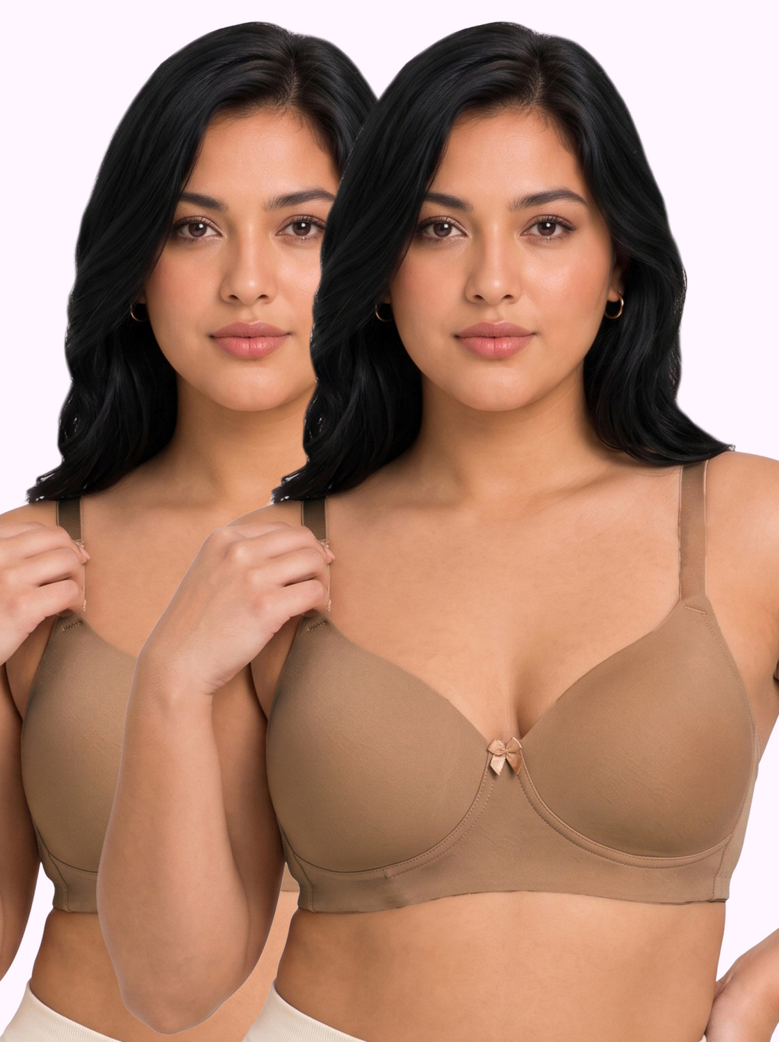 Image of Sushme SUSHME Women's Cotton Full Coverage EverydayT-Shirt Bonded Bra Women T-Shirt Lightly Padded Bra