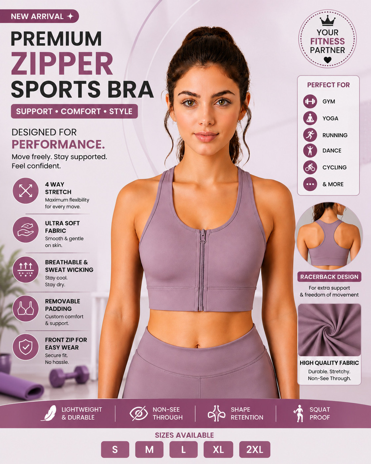 Image of BEING RUNNER Women Sports Heavily Padded Bra