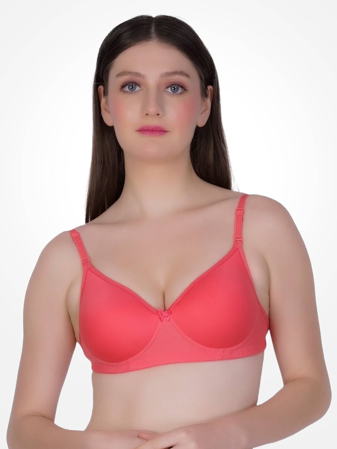 Bewings Backless Padded Bra Women T-Shirt Lightly Padded Bra