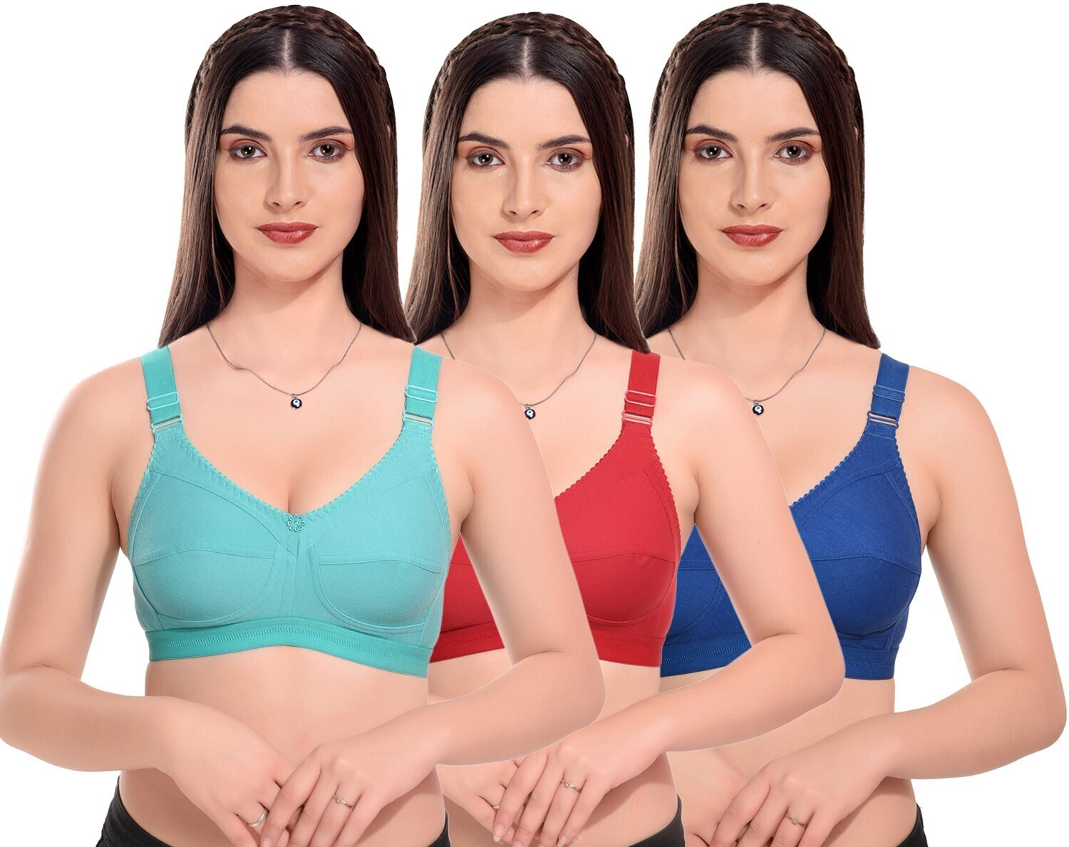 Image of Winsure Full coverage heavy bust Premium Net bra Women Full Coverage Non Padded Bra