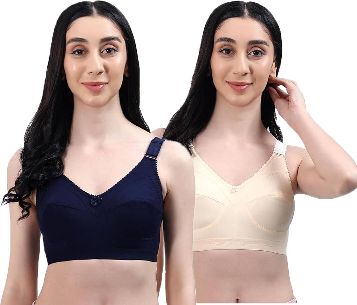 Auletics Seam C Cup Bra Non Padded Women Full Coverage Non Padded Bra
