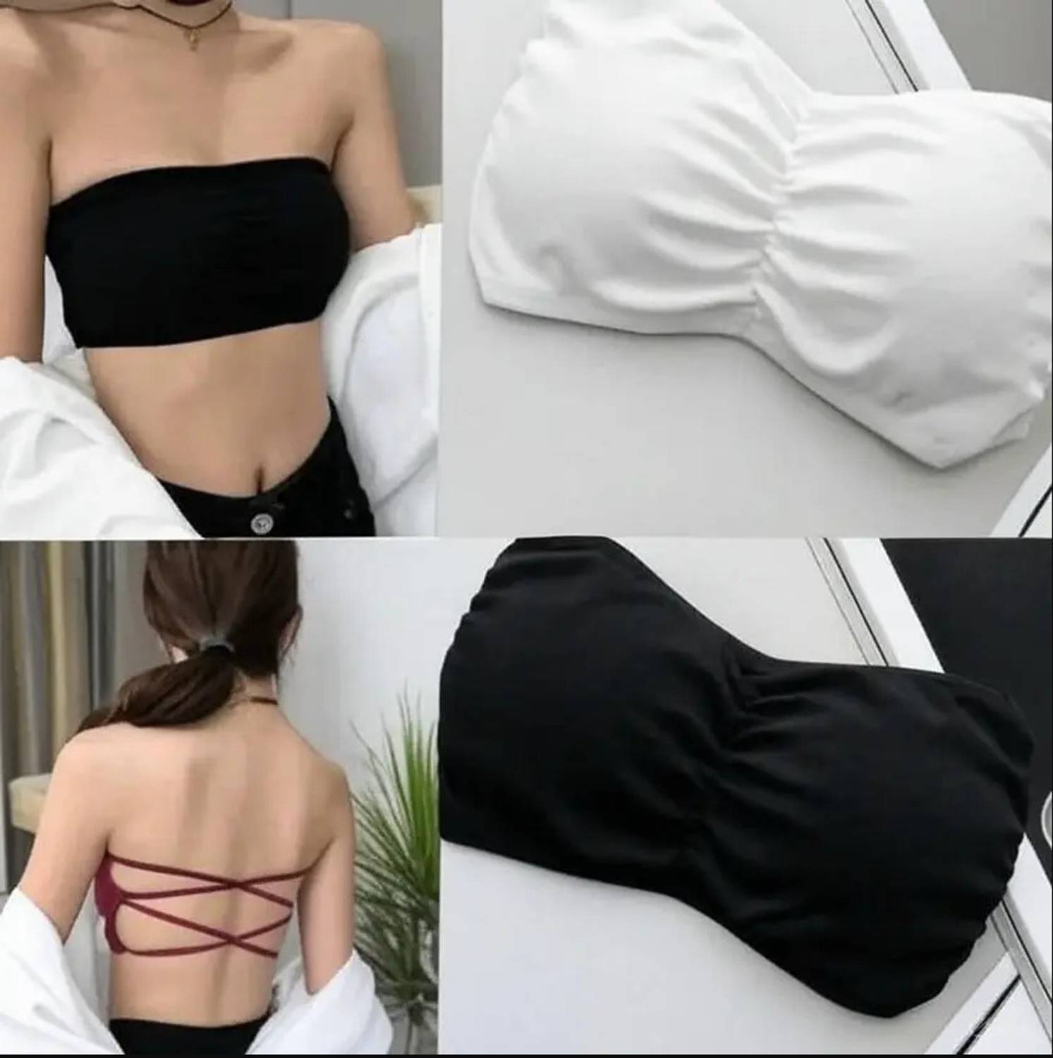 ali Women Bandeau/Tube Lightly Padded Bra