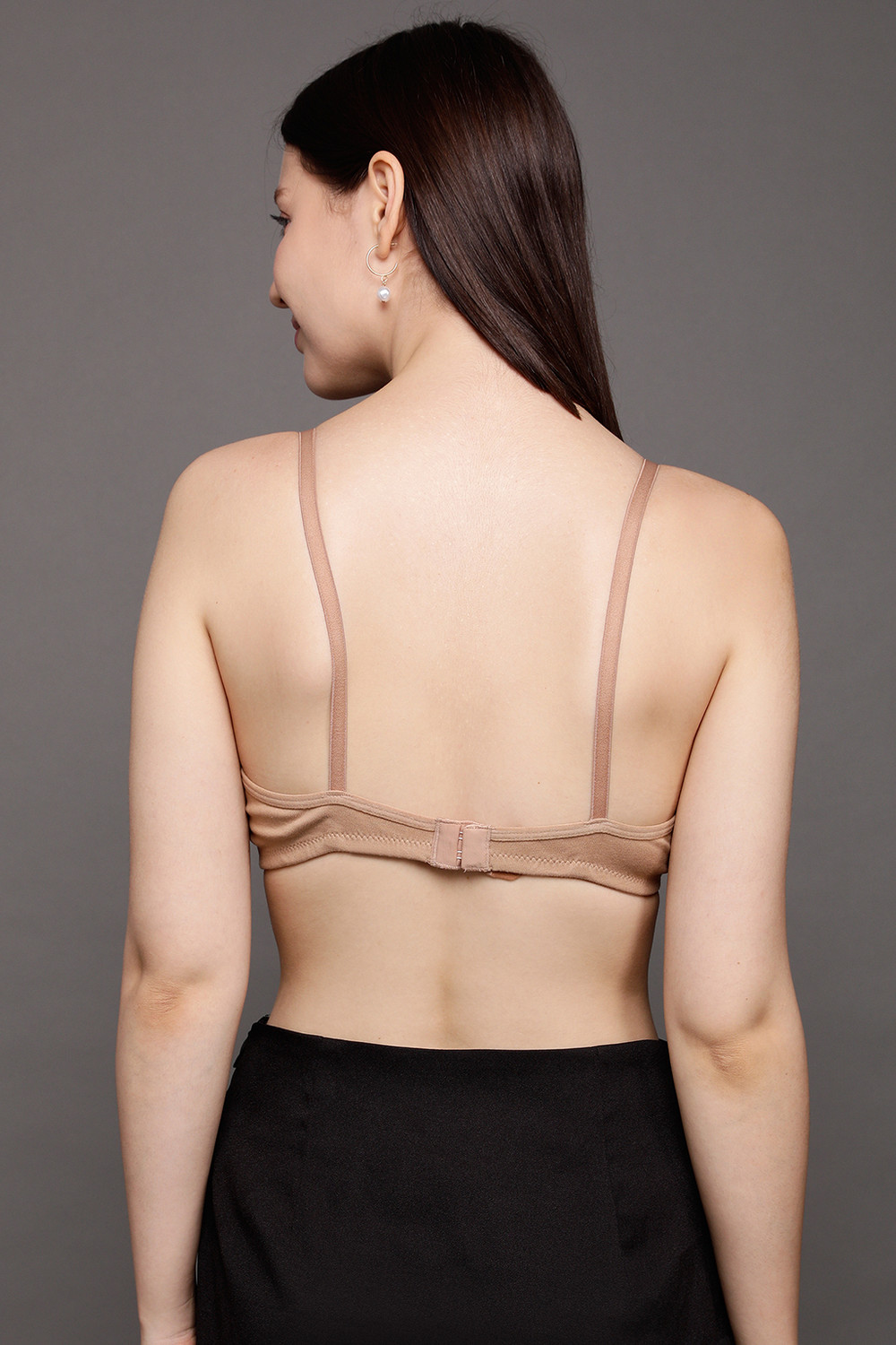 Image of Clovia Women T-Shirt Non Padded Bra (Beige)