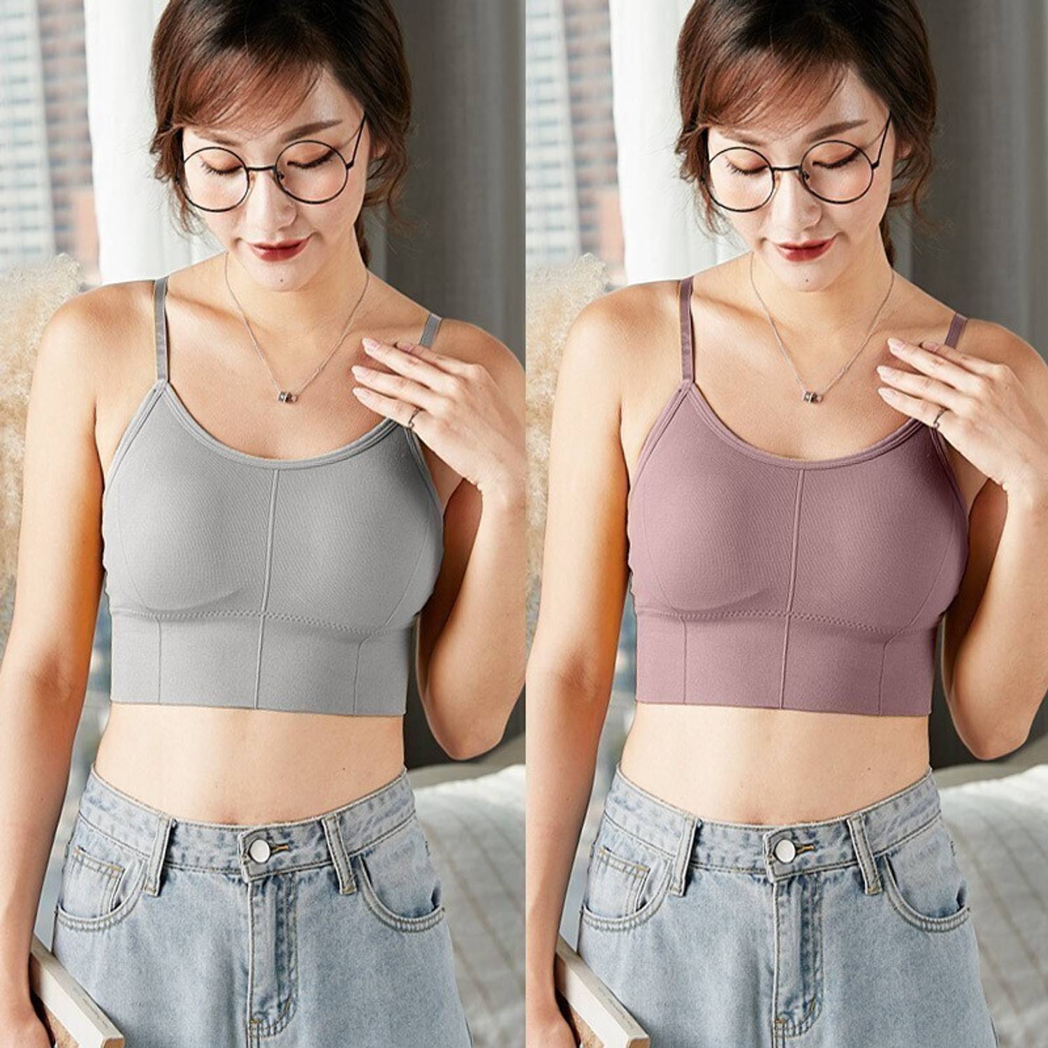 BEYONDIMAGINE URJA PKU Full Coverage Women Cami Bra Women Cami Bra Lightly Padded Bra