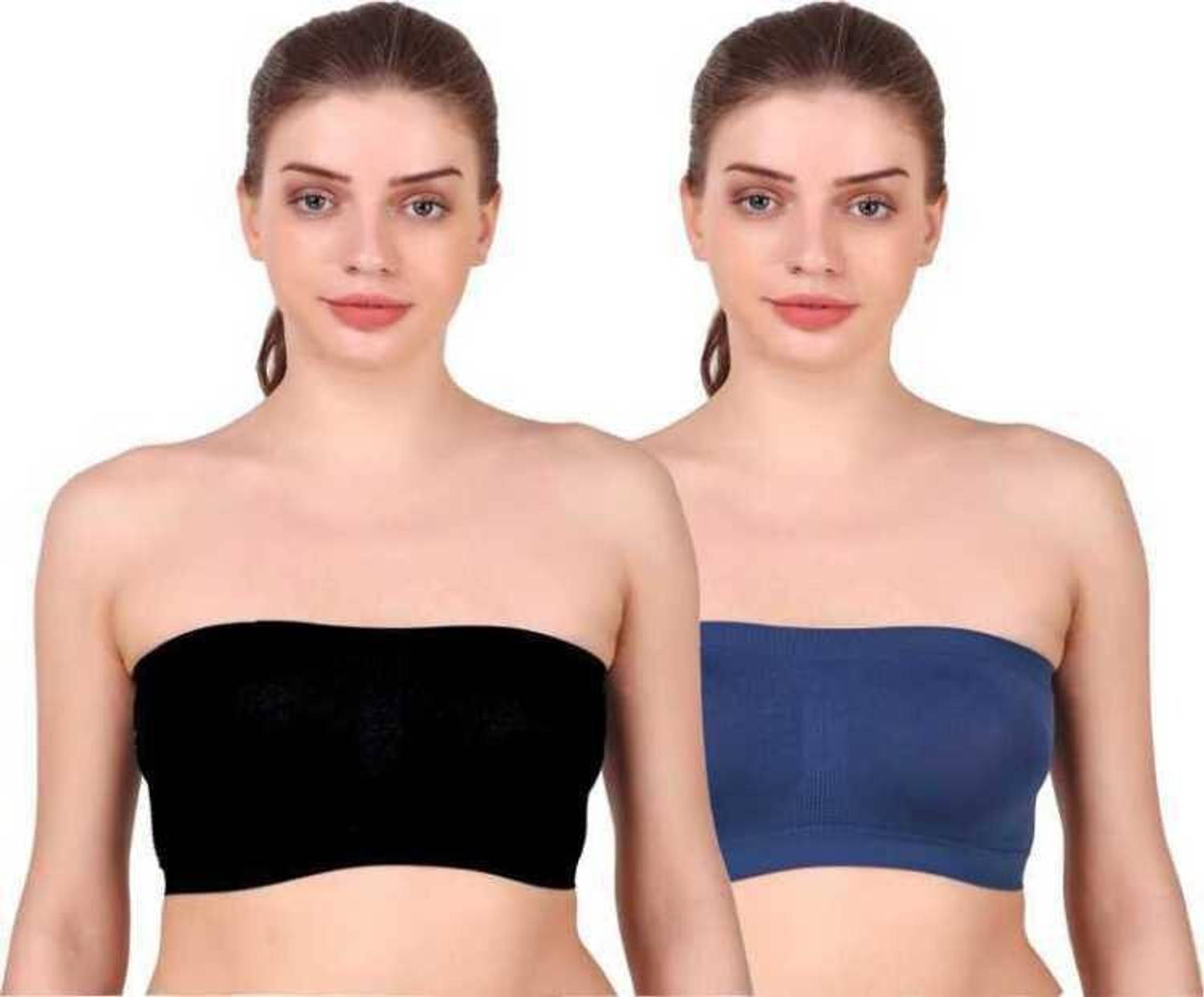 Fastdeal Women Bandeau/Tube Non Padded Bra
