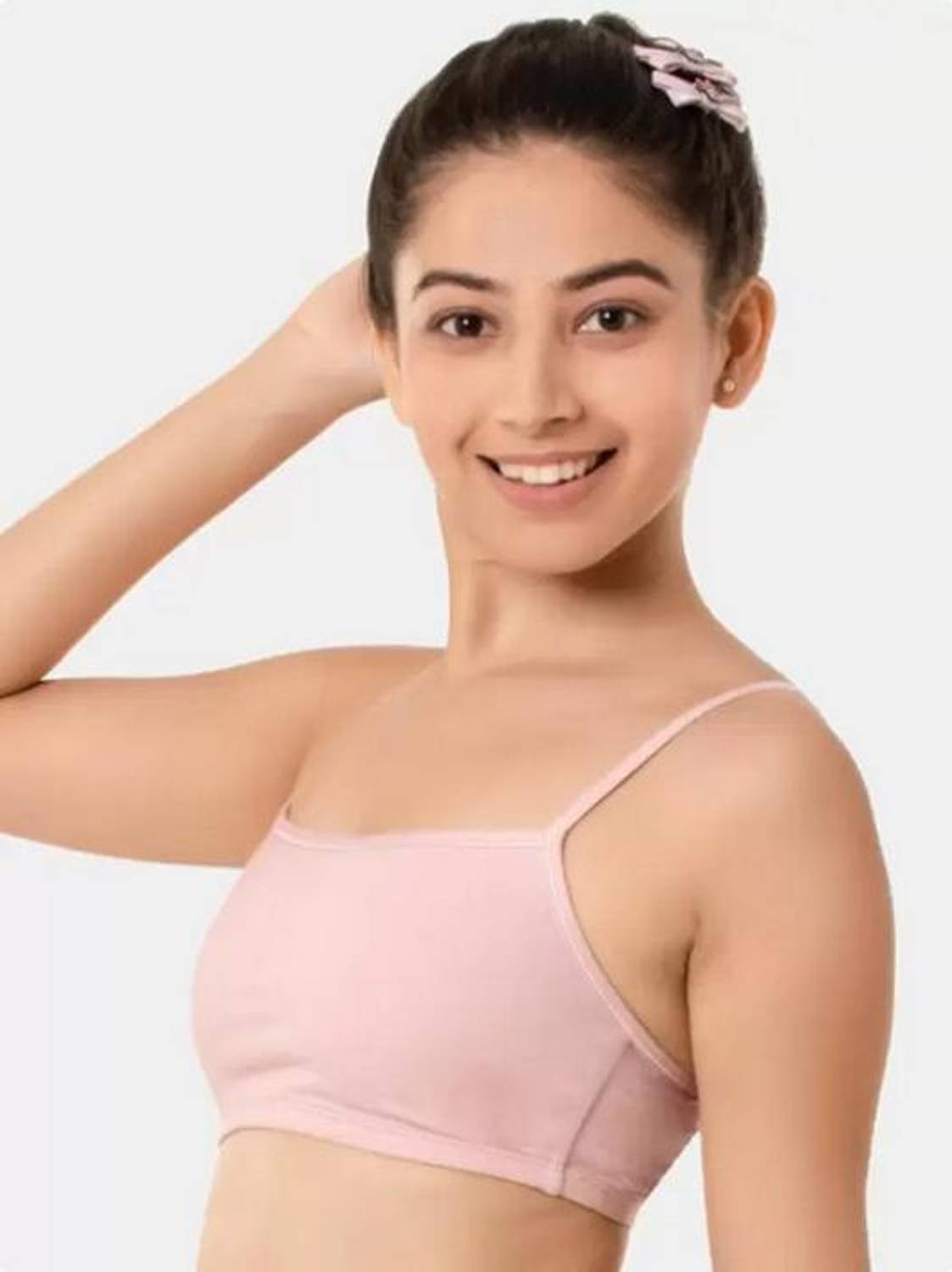 BRAASHEE PACK Of 1 Women's Girls cotton Blend mid coverage non padded bra Women Sports Non Padded Bra