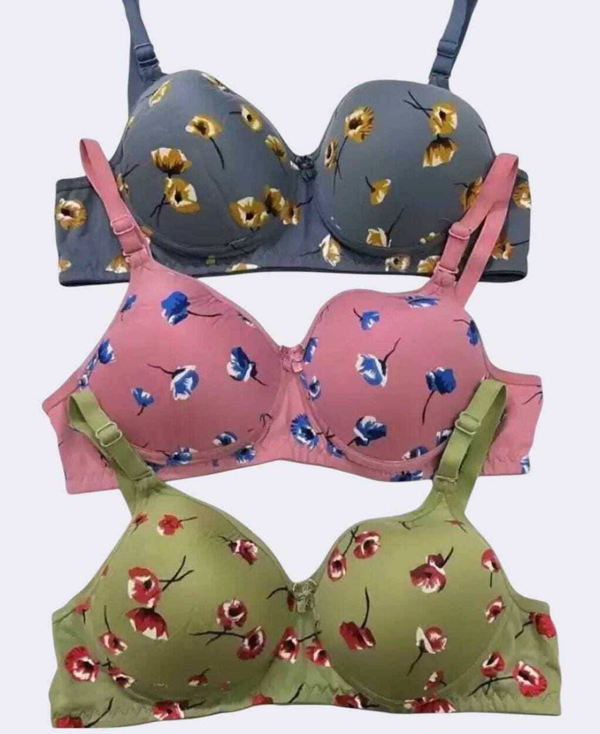 Funahme Seamless Full Coverage Lighly Padded Bra Women T-Shirt Lightly Padded Bra