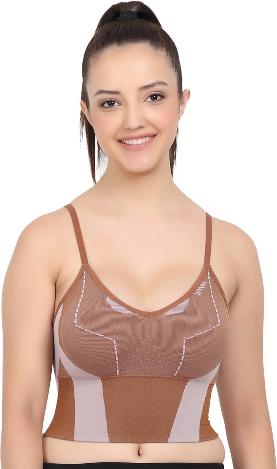 AMOUR SECRET A seamless padded bra/sports bra with marvellous combination of Nylon Spandex Women Everyday Lightly Padded Bra