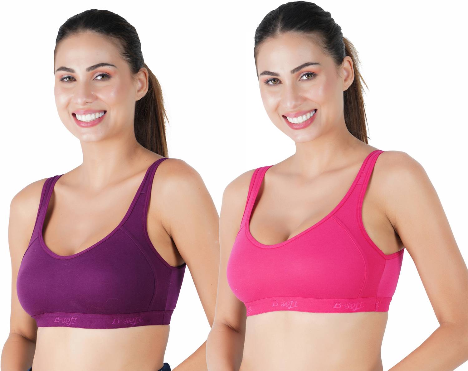 B-SOFT B-SOFT Molded MSB-204 Sports Bra For Women Women Sports Non Padded Bra
