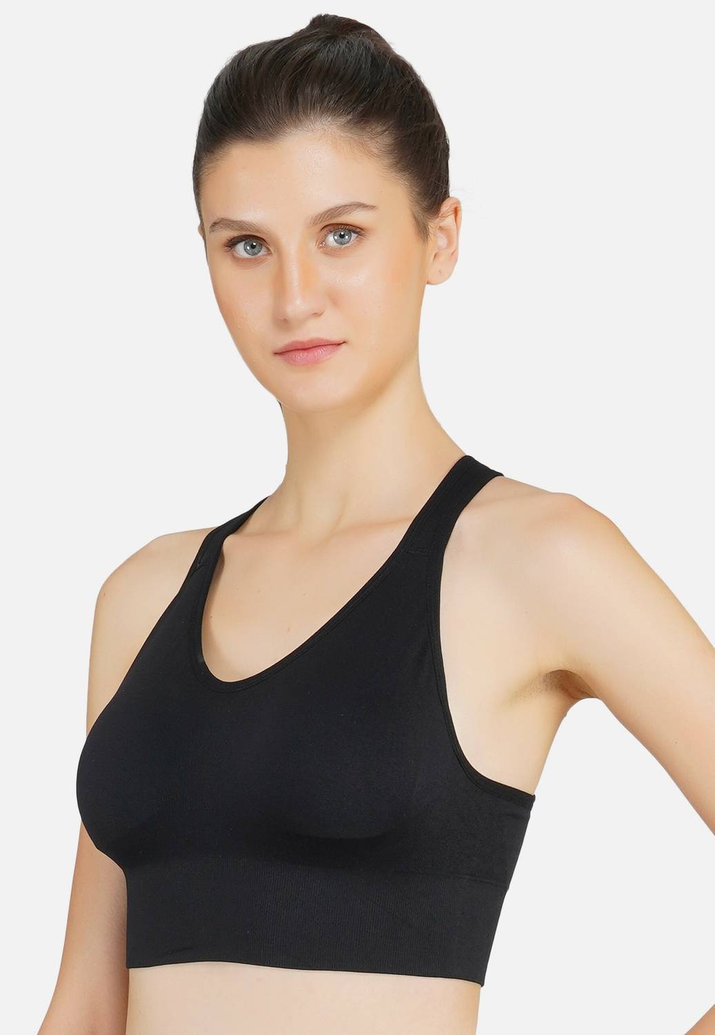 Piftif Back Hock Removable pads workout Women Sports Lightly Padded Bra