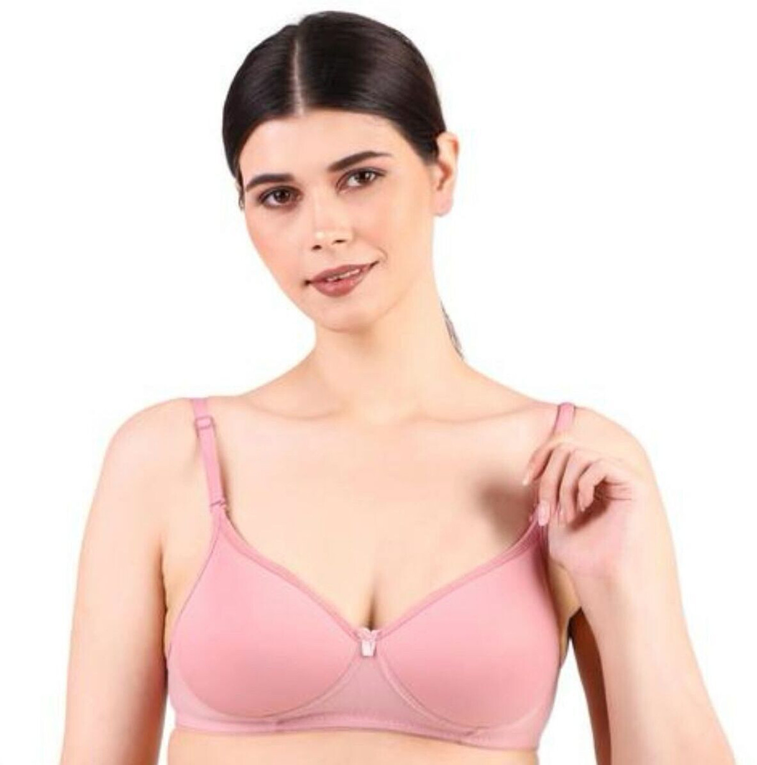 Image of Wonkey Pack of 3 Women Push-up Lightly Padded Bra (Pink, Blue, Green)
