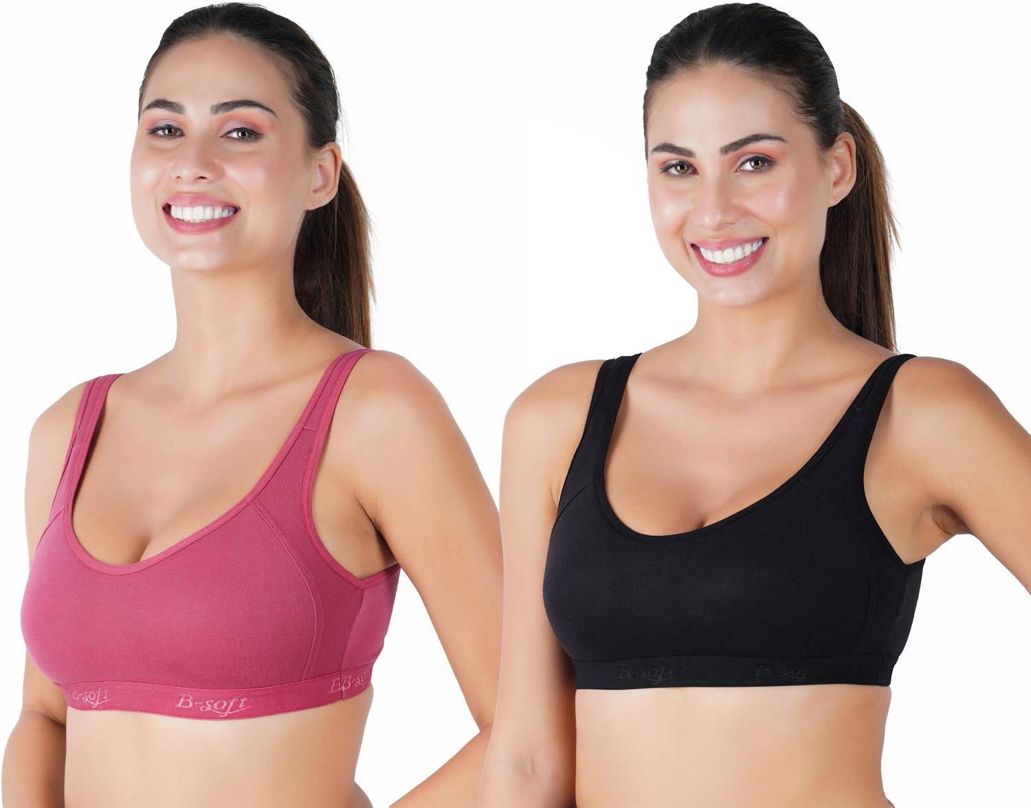 B-SOFT B-SOFT Molded MSB-204 Sports Bra For Women Women Sports Non Padded Bra