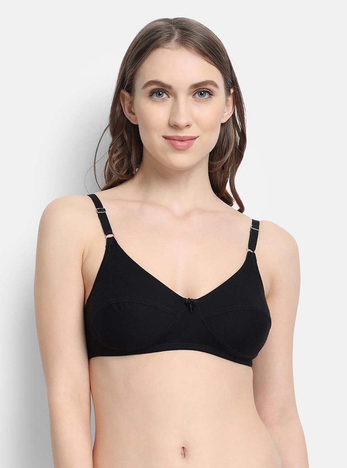 Chic Hook Non Padded|cotton Double layered fabric| Non- wired full coverage Bra Women Everyday Non Padded Bra