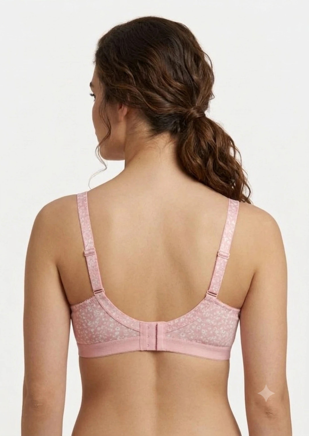 Image of Funahme Funahme Pack of 3 Women Full Coverage Non Padded Bra (Light Blue, Beige, Pink) Women Full Coverage Non Padded Bra