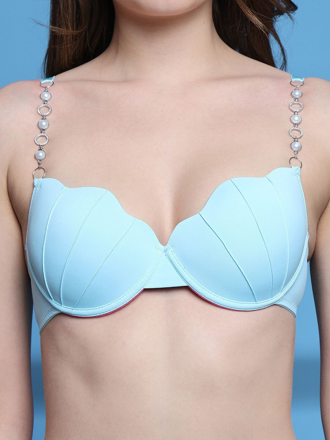 Image of PrivateLifes Women Plunge Lightly Padded Bra