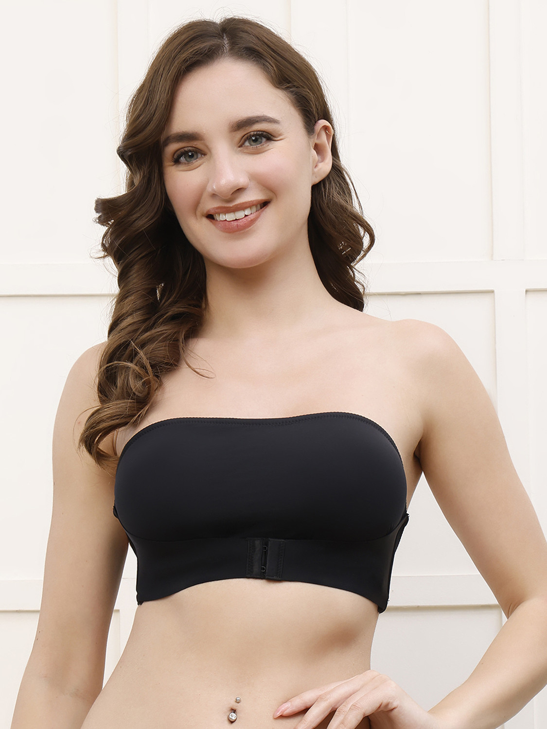 Image of PrettyCat Seamless Nonwire Removable Padded Strapless Tube & Sports Bra Women Bandeau /Tube Lightly Padded Bra
