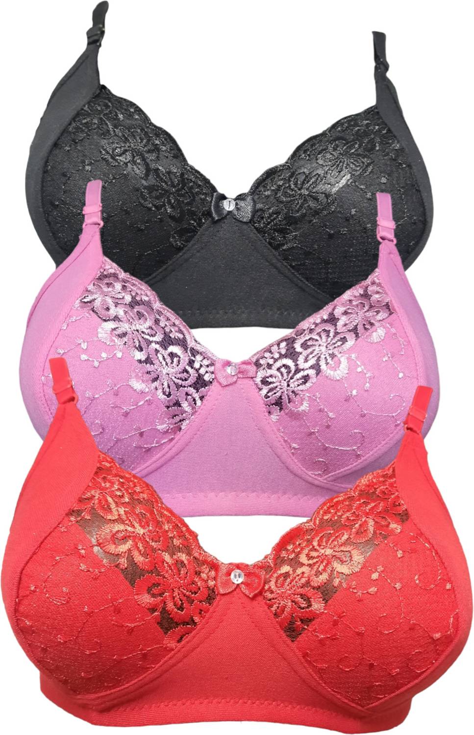 BLUE-WELL Women Full Coverage Non Padded Bra