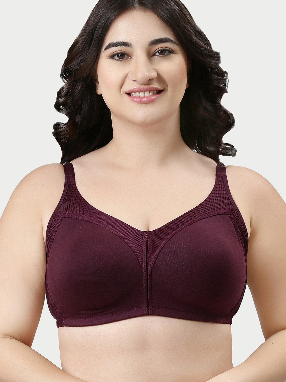 Image of Enamor Women Everyday Non Padded Bra (Purple)