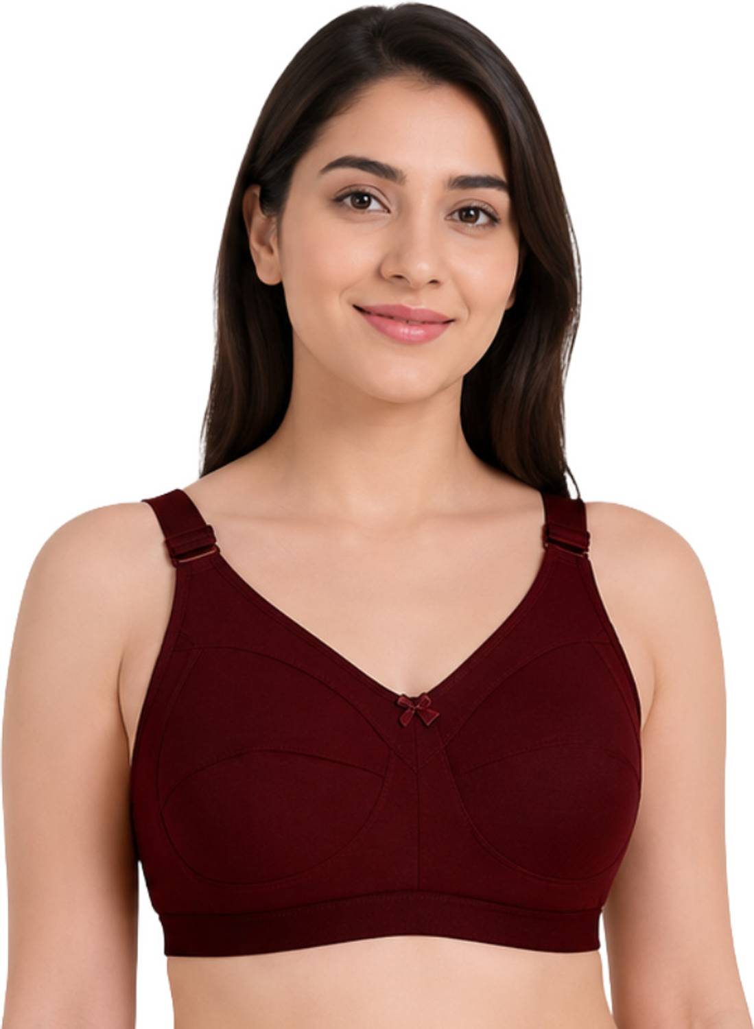 Aanchal Women's Cotton Non-Padded Wire Free Full Coverage Bra Women Minimizer Non Padded Bra