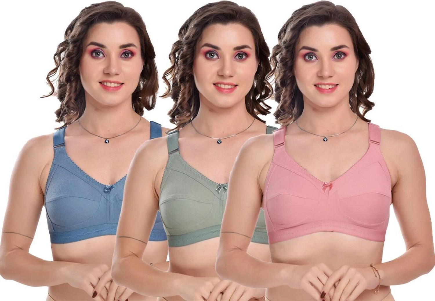 Image of Winsure Full coverage heavy bust Premium seamless bra Women T-Shirt Non Padded Bra