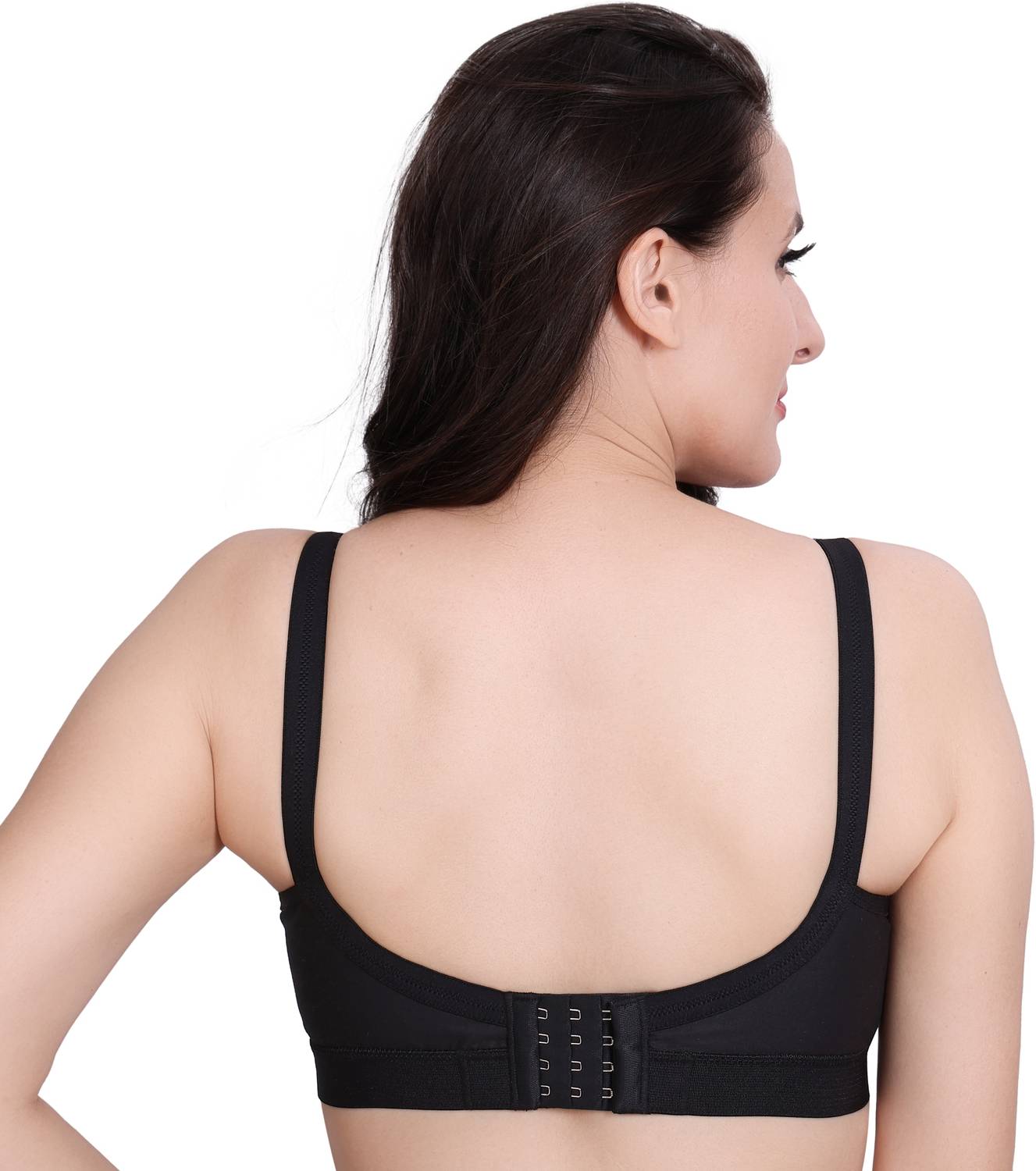 Trylo RIZA COTTONFIT-BLACK-38-D-CUP Women Full Coverage Non Padded