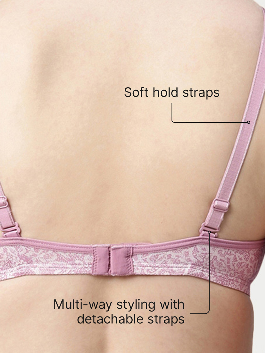 Image of Enamor Medium Coverage, Wirefree F023 Perfect Plunge Women T-Shirt Lightly Padded Bra