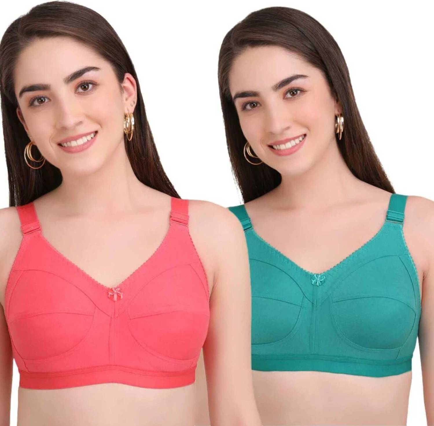 Bella Beauty Non Padded Full Coverage Seamed-Cup T-Shirt Bras Women Full Coverage Non Padded Bra