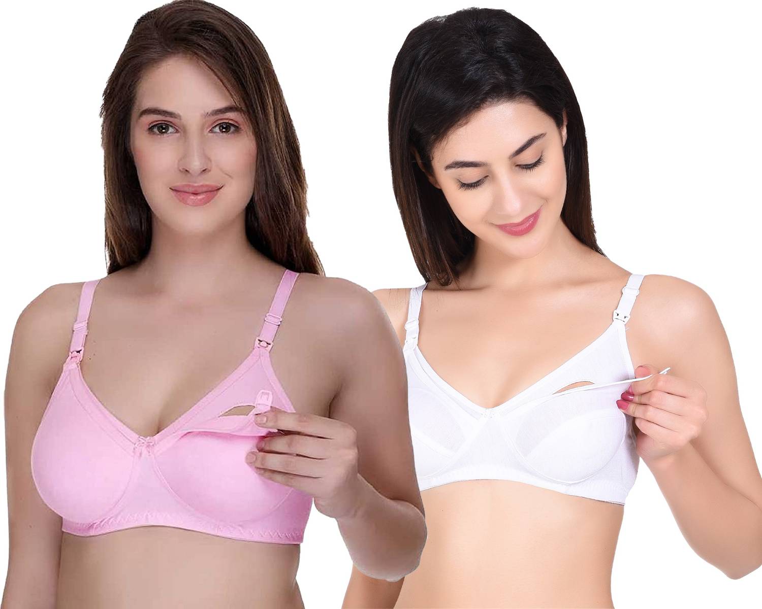 4KAYS all that matters! Women's Cotton Nursing Maternity Breastfeeding Full Coverage Bra Women Maternity/Nursing Non Padded Bra
