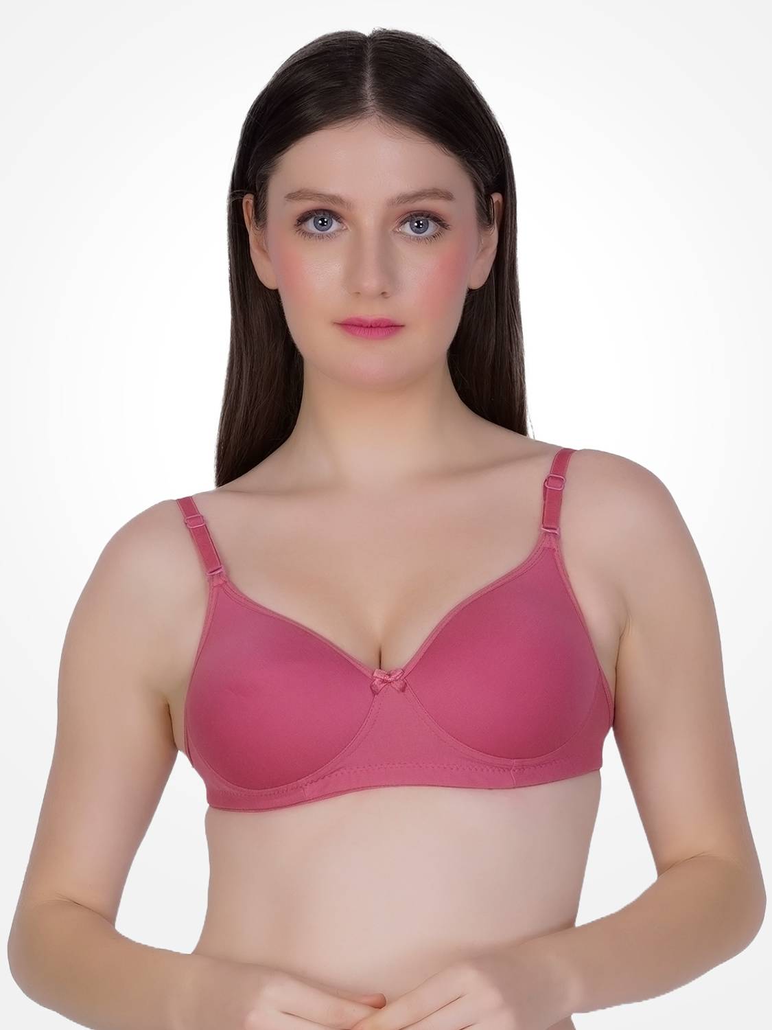 Bewings Backless Padded Bra Women T-Shirt Lightly Padded Bra