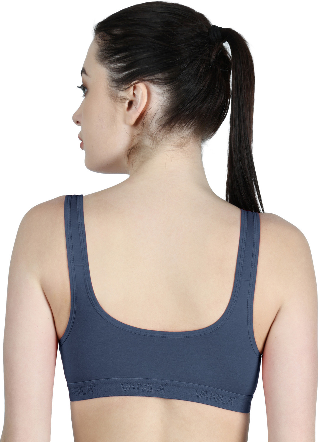 Image of Vanila Women Sports Non Padded Bra (Size 38, Pack of 3) Women Sports Non Padded Bra