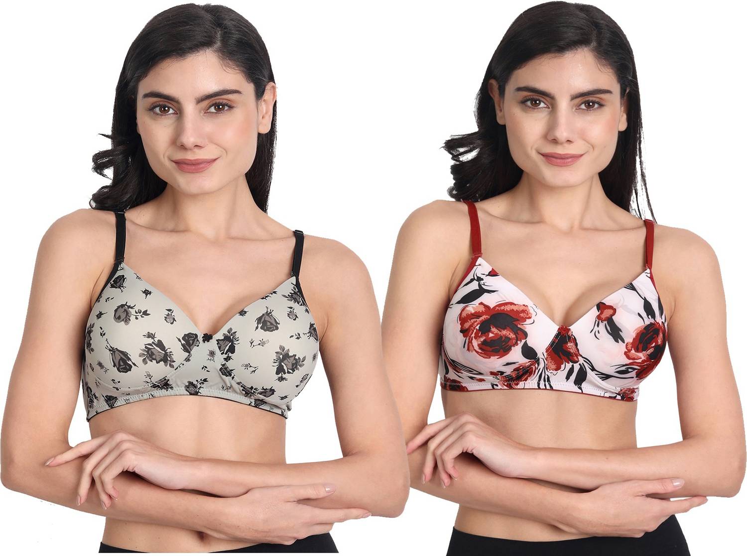 Aimly Women T-Shirt Lightly Padded Bra