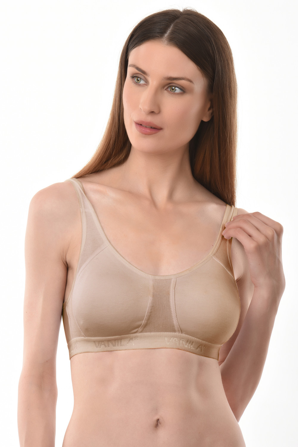 Image of Vanila B Cup Size Seamless & Comfortable Casual Slip On(Size 32, Pack of 3) Women Sports Non Padded Bra