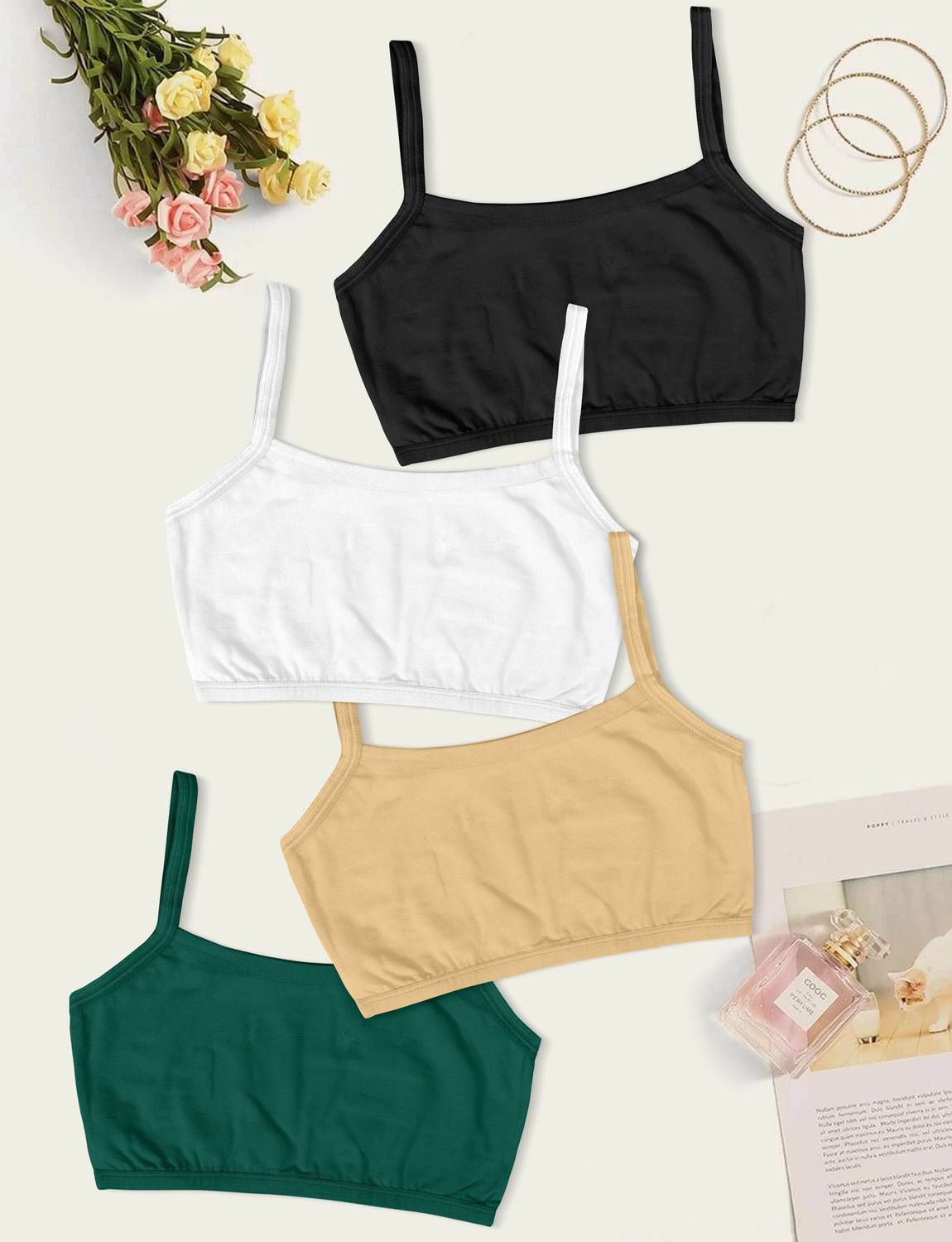 Adgaon style cotton bra non padded full support bra for teenagers bra plus size Women Bralette Non Padded Bra