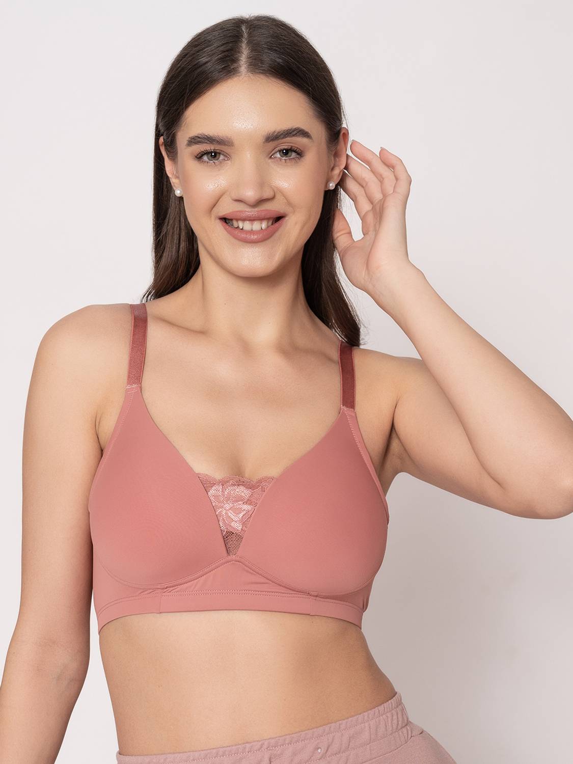 Chelvet Women T-Shirt Lightly Padded Bra