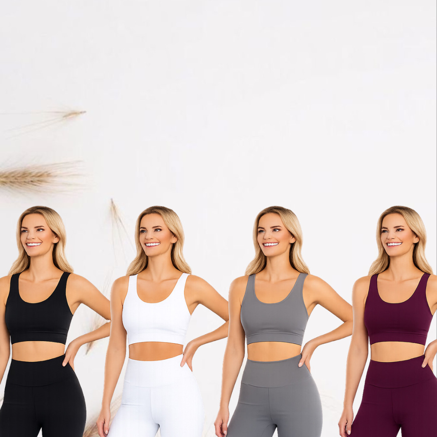Image of SILEVO Women's Fitness Active Bra Soft Breathable Gym Performance Wear Women Sports Non Padded Bra
