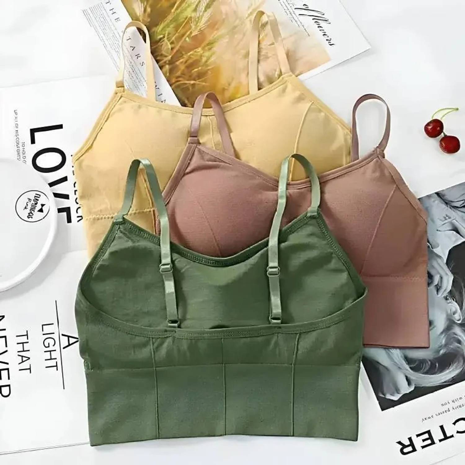 CALBONE Unique Design Women Bralette Lightly Padded Bra