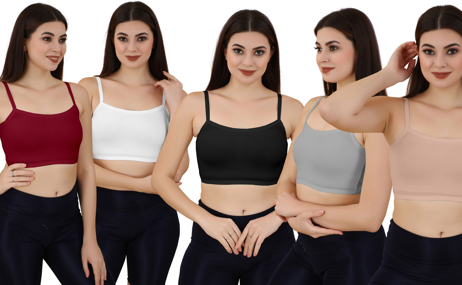 Image of LADHAVA Sports Bra For Women Gym Tops Ladies Underwear Non-Padded Women Bralette Non Padded Bra