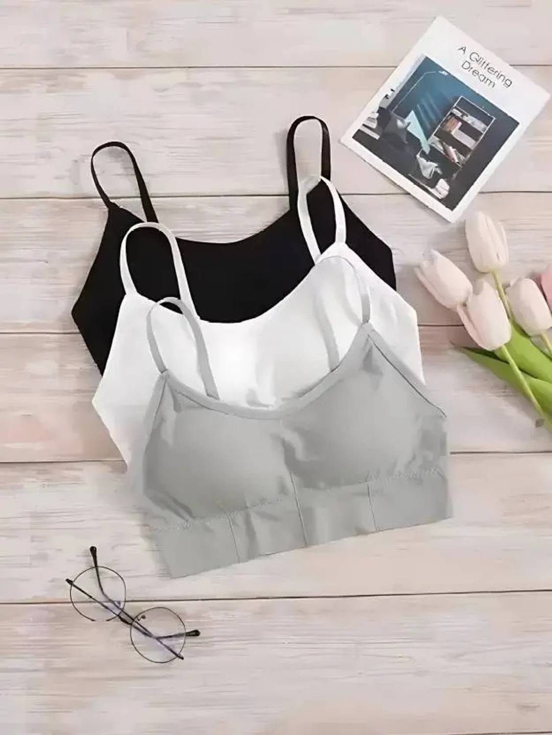 CALBONE Unique Design Women Bralette Lightly Padded Bra
