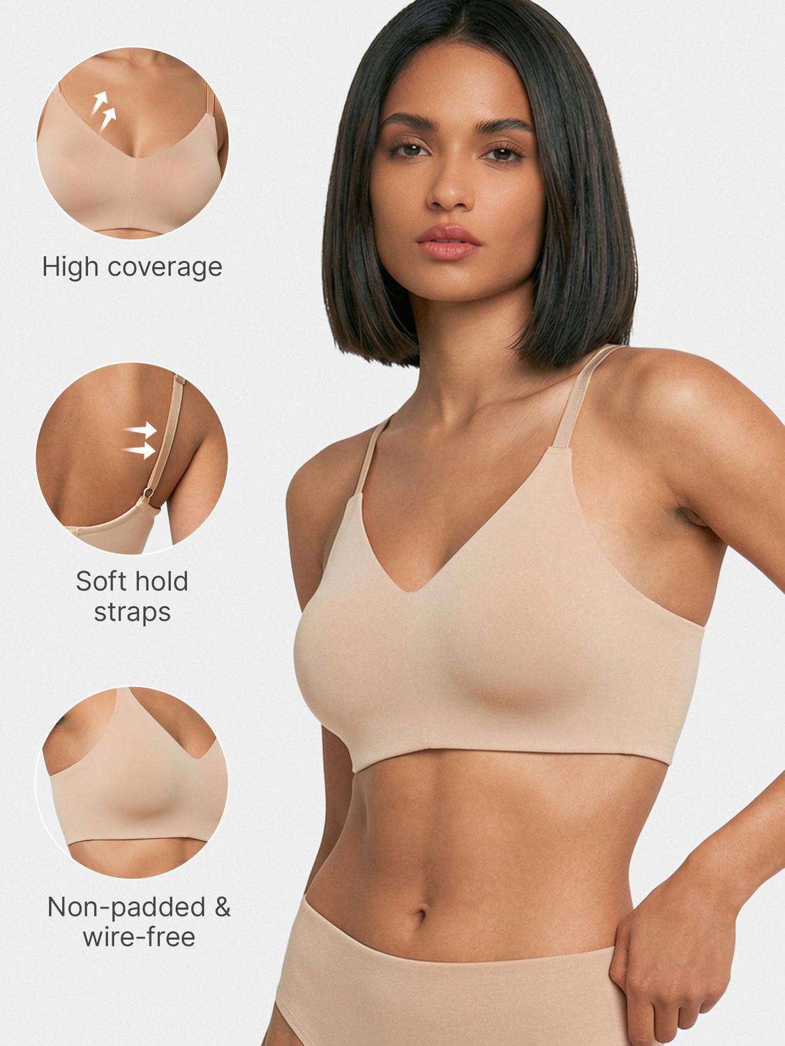Image of Enamor Full Coverage, Wirefree A027 Ultra Smoothening Cotton Women T-Shirt Non Padded Bra