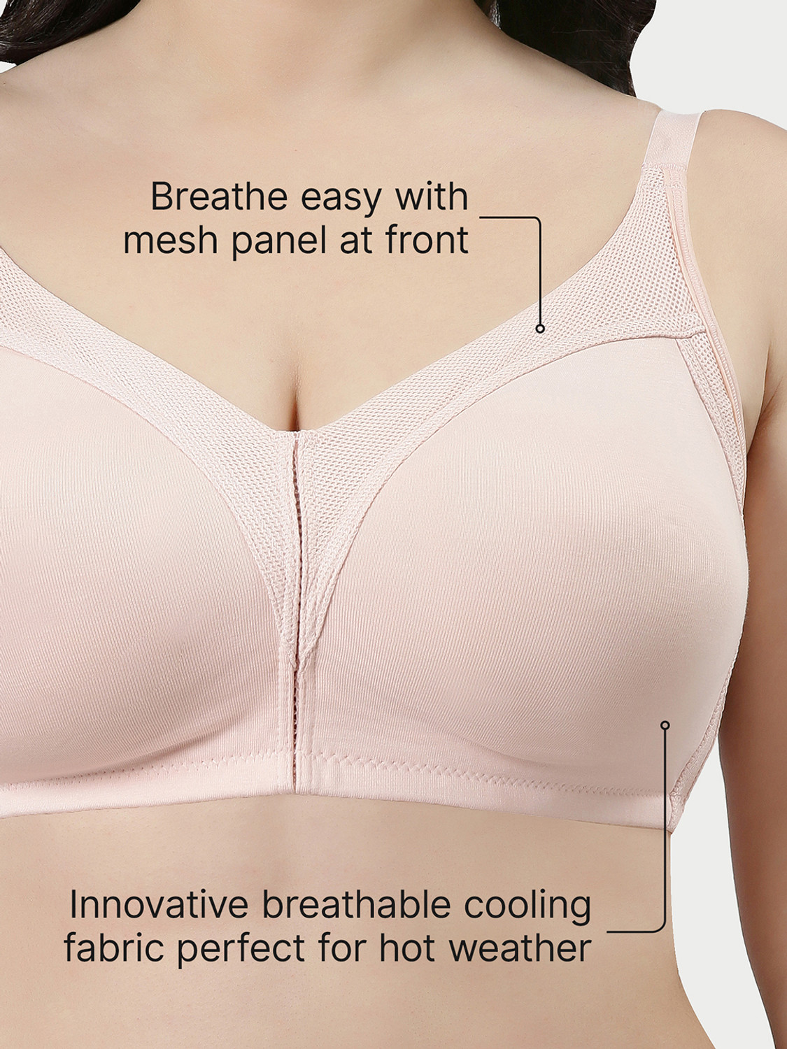 Image of Enamor Women Everyday Non Padded Bra (Pink)