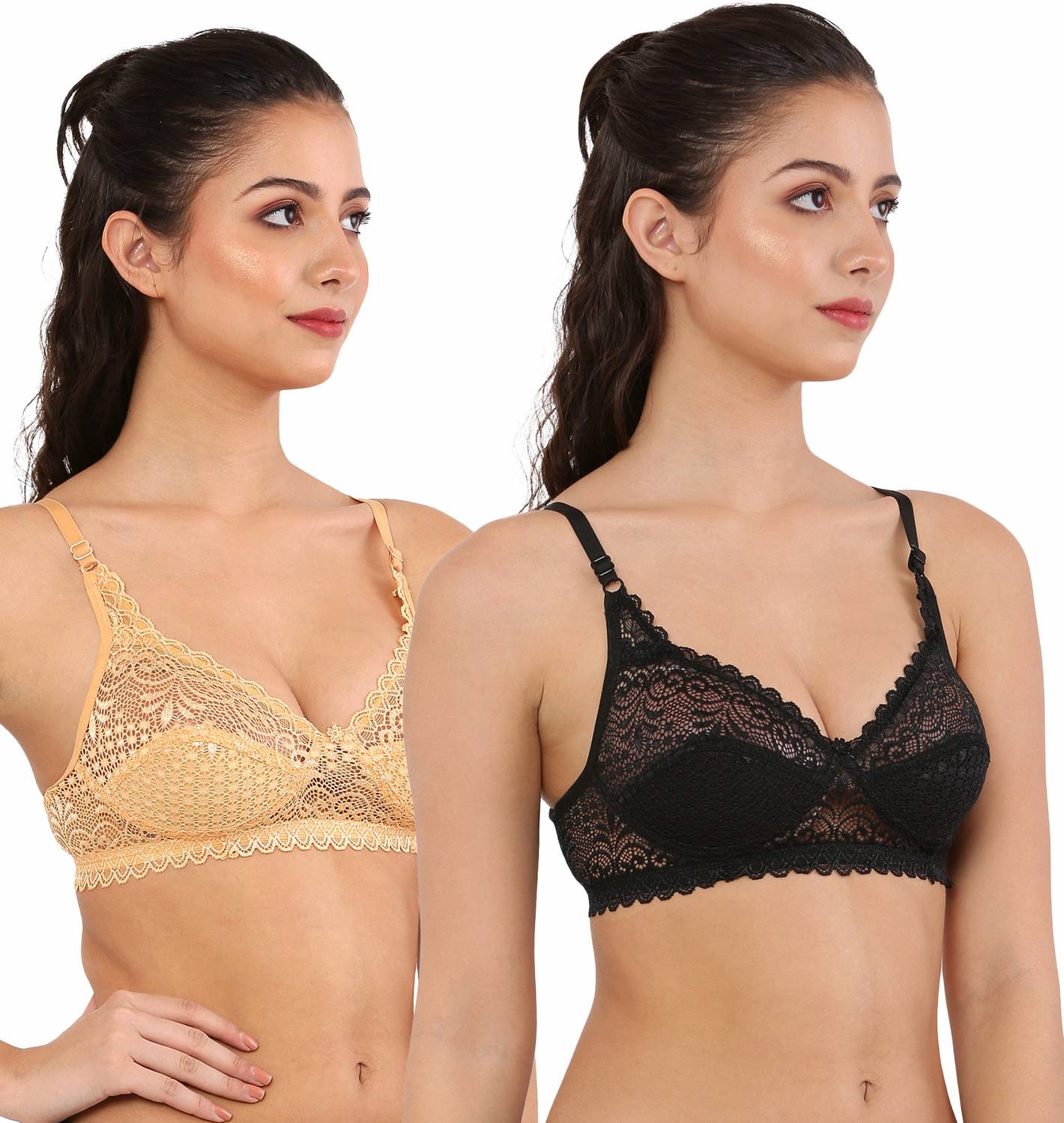 Amosio Women Bralette Non Padded Bra Women Bralette Non Padded Bra