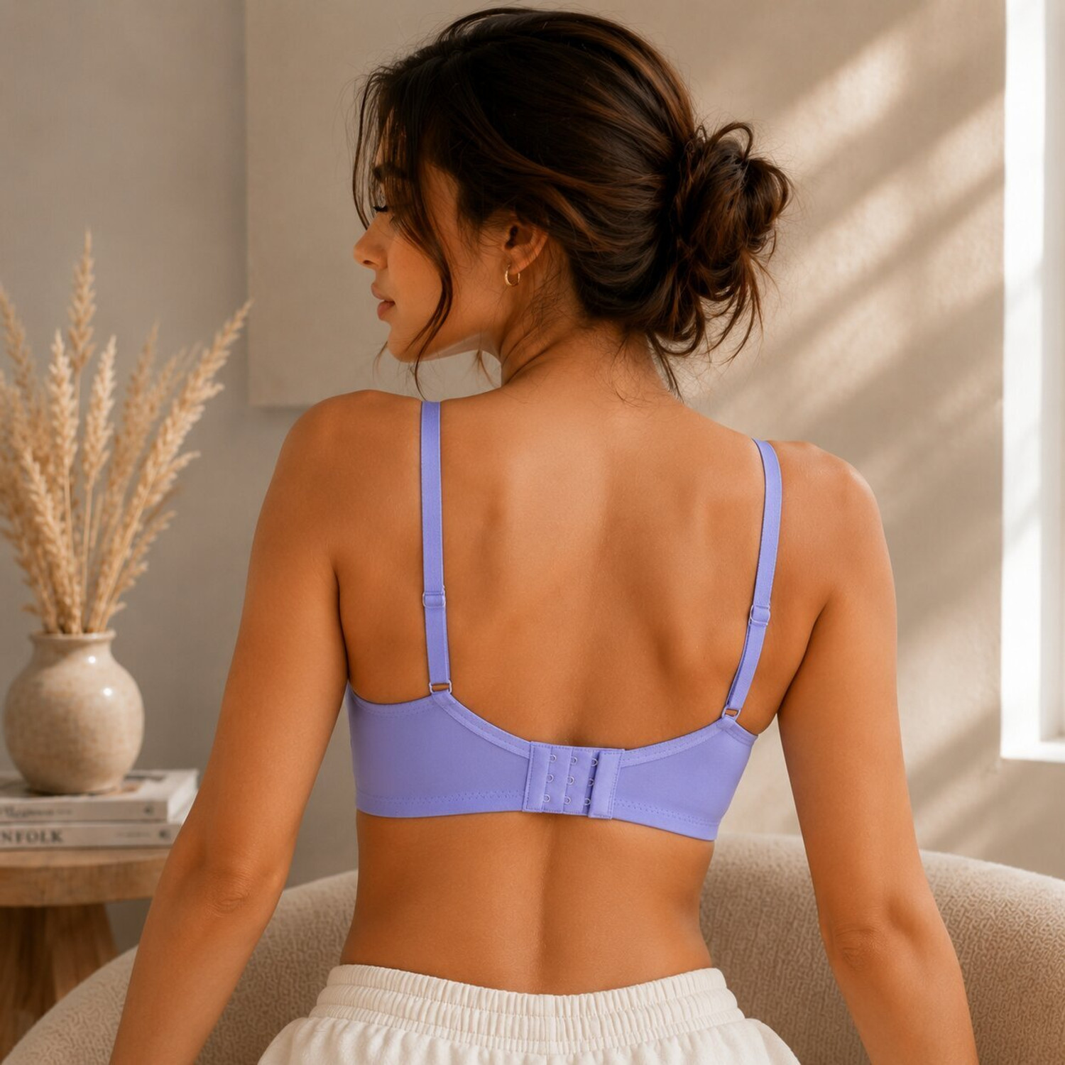 Image of Dressberry Everyday Nylon Seamless Molded T-Shirt Bra Women T-Shirt Lightly Padded Bra